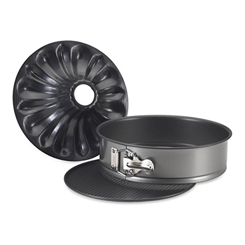 Nordic Ware Bundt Fancy Springform Pan com 2 fundos, 9 polegadas